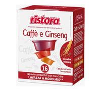 128 Capsule Compatibili A Modo Mio Ristora Caffe' & Ginseng