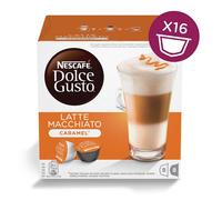 128 Capsule Latte Macchiato Caramel Nescafé DOLCE GUSTO Originali Caramello