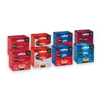 128 Capsule Lavazza A Modo Mio Crema e Gusto, Passionale, Q.Rossa, Dek, Intenso