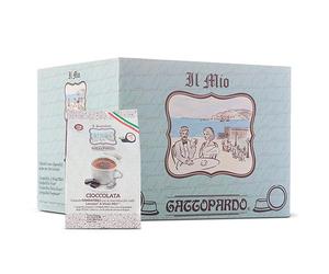128 capsule To.Da Gattopardo CIOCCOLATA Bevanda Solubile compatibile con A Modo Mio Macchine Espresso sistema a capsule A modo Mio - 8 astucci da 16 -