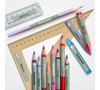 128 Etichette Adesive Personalizzate per Bambini Sticker Nome per Scuola PET Ecologico Etichette Colorate 51x7mm per Penne, Quaderni, Matite, Libri - Design personalizzabile (Verde Chiaro, 128 pezzi)