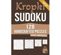 128 Handcrafted Kropki Sudoku Puzzles: 4 Sizes · 4 Difficulty Levels