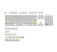 128-Key Color Round Keycaps con altezza originale della fabbrica Cherry-Profile PBT Keycap per MX tastiera meccanica
