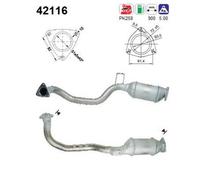 128 KW 174 CV CATALIZZATORE PER Audi 80 8C2 2.8 quattro