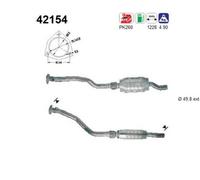 AS Catalizzatore per Audi A4 8D2 2.8 quattro 128 KW 174 CV