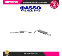 128059 Marmitta terminale adatto a Fiat Seicento 1,1 (MARCA-ASSO)..