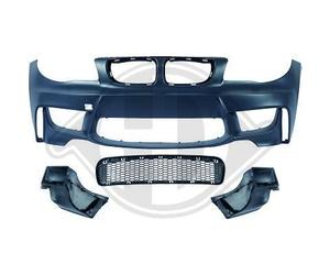 1280750-DDR PARAURTI ANTERIORE EVO LOOK BMW SERIE 1 E81 E87 2004-2011 NO FENDI D