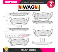 1284 Kit pastiglie freno a disco post.adatto a Mercedes Benz (MARCA WAG)