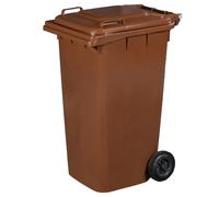 12887 Q.TA' 1 PATTUMIERA 240 L C/RUOTE MARRONE MP
