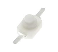 1288BM Interruttore a pulsante Nero Bianco Interruttori for torcia elettrica Piedini piegati Piedino piatto 1288 BM 16340 1208YD ON-OFF 1 pz(WHITE)