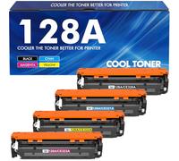 128A CE320A Cartuccia Toner Compatibile per HP 128A CE320A CE321A CE322A CE323A Laserjet Pro CP1525 CP1525nw CP1525n CM1415 CM1415fnw CM1415fn (Nero Ciano Giallo Magenta, confezione da 4)
