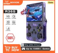 128G Open Source R36S Retro Console per videogiochi portatile Sistema Linux Schermo IPS da 3,5 pollici Lettore video tascabile portatile Giochi da 64 GB