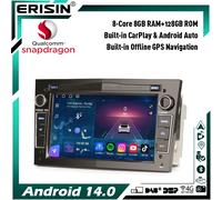 128GB 8-Core Android 14 GPS Autoradio DAB+ BT per Opel Corsa D/C Astra H Zafira