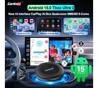 128GB 8-Core CarlinKit CarPlay AI Box Android 15.0 SM6350 Wireless CarPlay Android Auto Adattatore Supporto Netflix 4G SIM GPS FOTA