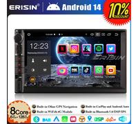 128GB Android 14 8-Core Autoradio DAB+ Universal 2 DIN Navi CarPlay WiFi BT 5.0