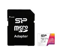 128GB Silicon Power Elite microSDXC CL10 UHS-1 100MB/sec Colorful Memory Card With Adapter