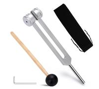 128hz Tuning Fork Hammer Lega di Alluminio Medical Non Magnetico Diapason Forcella per Guarigione DNA Riparazione Guarigione Terapia del Suono Bilanciamento Guaritori Vibrazione Frequenza