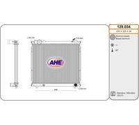 129.034 AHE Radiatore, Raffreddamento motore per SUZUKI