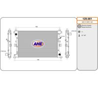 129.081 AHE Radiatore, Raffreddamento motore per SUZUKI