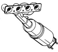 115 CV CATALIZZATORE PER BMW 1 E87 116i KW 85 CV 115