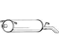 129 CV SILENZIATORE POSTERIORE PER CITRON XM Y4 2.5 TD KW 95 CV 129