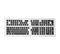 129 Keys Pudding Transparent PBT Keycaps, Pastel Translucent Keyboard Keycaps with OEM Height, Two Color Injection Molding Matte Finish for 61 64 68 87 104 Key Mechanical Keyboards (Nera)