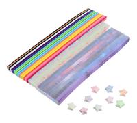 1290 Pcs Lucky Star Origami Paper Strips Diy Strisce Stelle Carta
