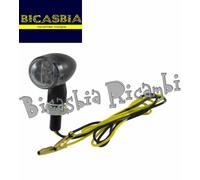 12911 - COPPIA FRECCE OMOLOGATE A LED NERE ANTERIORI O POSTERIORI PER MOTO