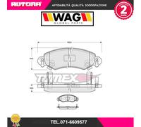 1296 Kit pastiglie freno anteriore (MARCA-WAG)..