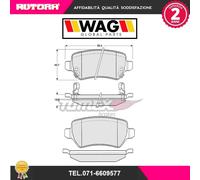 1297 Kit pastiglie freno a disco post.adatto a Chevrolet-Opel (MARCA-WAG)