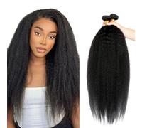 12A Grade Capelli Umani Ricci 100% Capelli Ricci Brasiliani Veri Naturale Ricci 26 28 30 Pollici Yaki Human Hair Bundles Human Extention Naturale Colore Nero 3 Bundles Total 300g