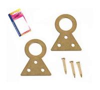 12BLISTER ATTACCAGLIE FISSE OTTONATE IN BLISTER - n.2 in bl.6 pz.