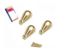12BLISTER GANCI PER QUADRI A GOCCIA ORO IN BLISTER - mm.27, in bl.3 pz.