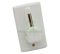 12BLISTER GANCIO ADESIVO IN PLASTICA PER BRIS BRIS COLORE BIANCO: