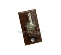 12CF GANCIO BRIS BRIS METALLO PRONTY MM 18X32 MARRONE CF=PZ 2: