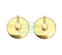 12CF GANCIO BRIS BRIS TONDO METALLO PRONTY MM 25 ORO CF=PZ 2: