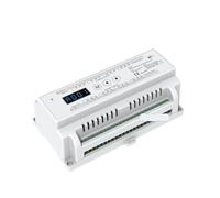12CH o 24 canali RGB DIN Rail DMX Dimmer Controller 12V 24V 24CH RGB/RGBW LED Strip Dimmer Stage Light RDM DMX 512 Decoder (Color : 24 Channel D24)