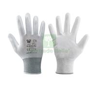 12COPPIE GUANTI '13 ECO PU' TG. 7 BIANCO:
