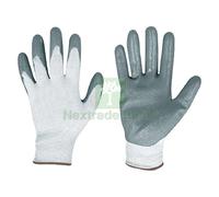 12COPPIE GUANTI IN NITRILE NYLON TG. 6: