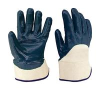12COPPIE GUANTI NBR MANICHETTA TELA 'BROK 700' Tg. 10