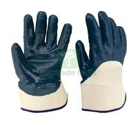 12COPPIE GUANTI NBR MANICHETTA TELA 'BROK 700' TG. 10: