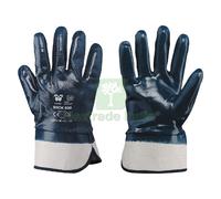 12COPPIE GUANTI NBR MANICHETTA TELA 'BROK 800' TG. 10: