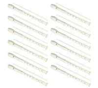 12er-Pack 8-Loch-Sopranblockfl ten, Diskantfl te mit Reinigungsstab, deutscher Stil, als Geschenk zum Schulabschluss oder zum Schulanfang (wei )