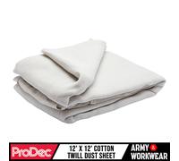 12ft x ProDec Polvere Foglio Cotone Protezione Pavimento Mobili Assorbente Tende