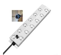 12Head Nebulizzatore nebulizzatore 9000 mlH per giardini, piscine ed eventi, cavo da 5 m con sicurezza per mancanza d'acqua, design in acciaio inossidabile, produzione di nebbia silenziosa per uso
