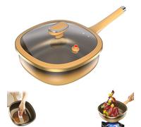 12in Titanium Alloy Non-Stick Pot with Lid, New 12in Titanium Alloy Non-stick Pot, Frying Pans Nonstick, Extreme Non-stick Frying Pan, for Stir-Frying Stewing Braising Cooking (1PC)