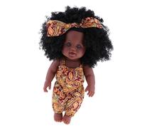 12inch Reborn African American Baby Girl Doll Vinyl Bambola Del Bambino Neonato