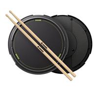 Drum Practice Pad 12 pollici - Donner Drummer Practice Pad - Rullante Drum Practice Pad and Sticks - Silent Practice Drum Pad con Simulazione Rullante Rimovibile, 40 Lezioni di Melodica