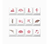 12Keys Tokyo Story Keycap PBT Standard Processo di sublimazione della tintura Keycap XDA Per Tastiera Meccanica Mx