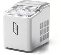 12kg/24h, Macchina del Ghiaccio Casa in soli 9 minuti, 2 Dimensioni Cubetti Ghiaccio, Silenzioso, Autopulente